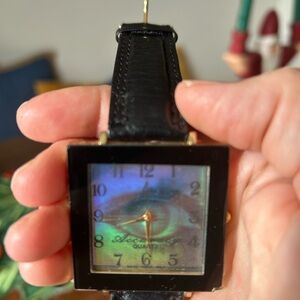 Unique Hologram 3D ARTS watch Retro Unisex EYE holographic Swiss Quartz Leather